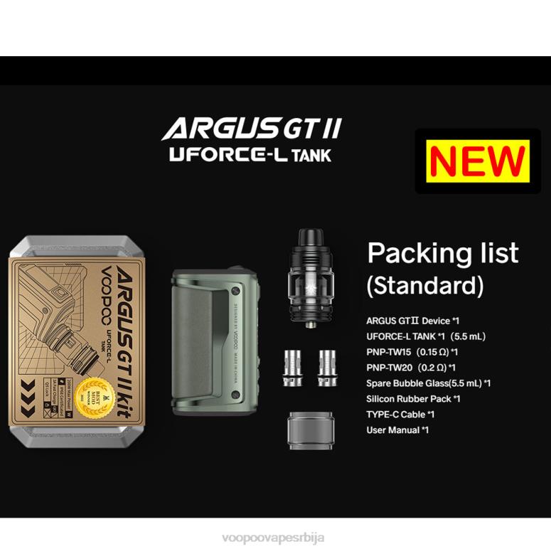графит VOOPOO ARGUS GT II резервоар кит - VOOPOO Srbija RTX4F1