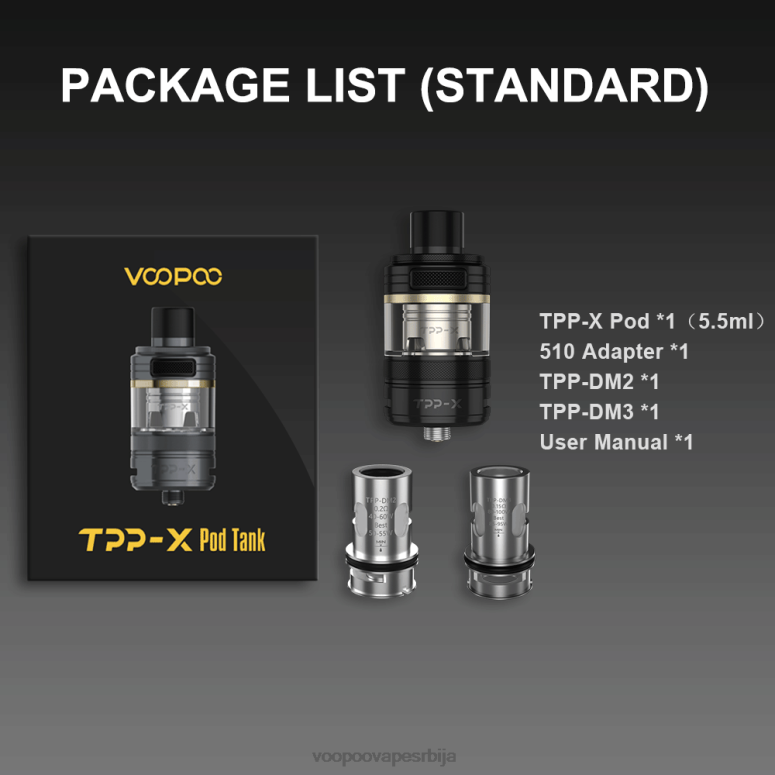 дуга VOOPOO TPP X под танк - VOOPOO vape Belgrade RTX4F514