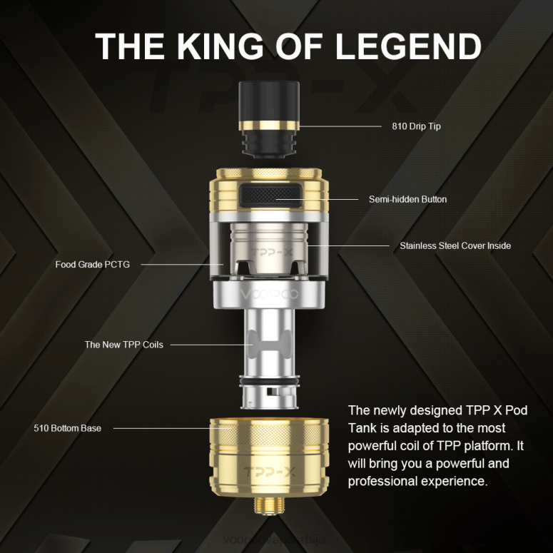дуга VOOPOO TPP X под танк - VOOPOO vape Belgrade RTX4F514