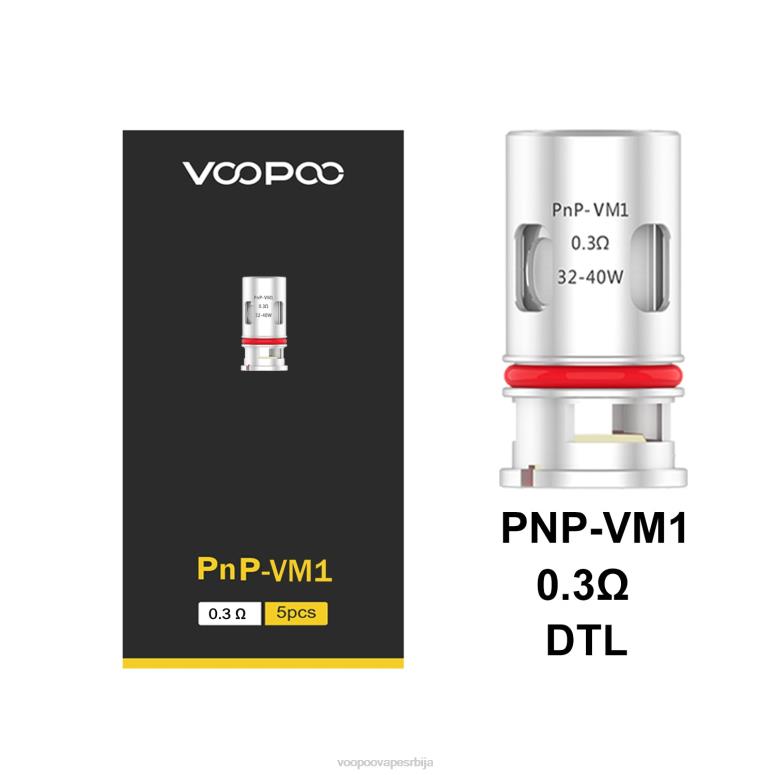 пнп-вм1 VOOPOO PNP калемови (5ком) - VOOPOO vape coil RTX4F596