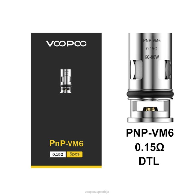 пнп-вм6 VOOPOO PNP калемови (5ком) - VOOPOO vape pod RTX4F600