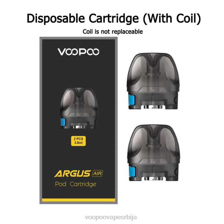под са калемом од 08 ома VOOPOO ARGUS AIR кертриџ за махуне (2ком) - VOOPOO vape argus Srbija RTX4F535