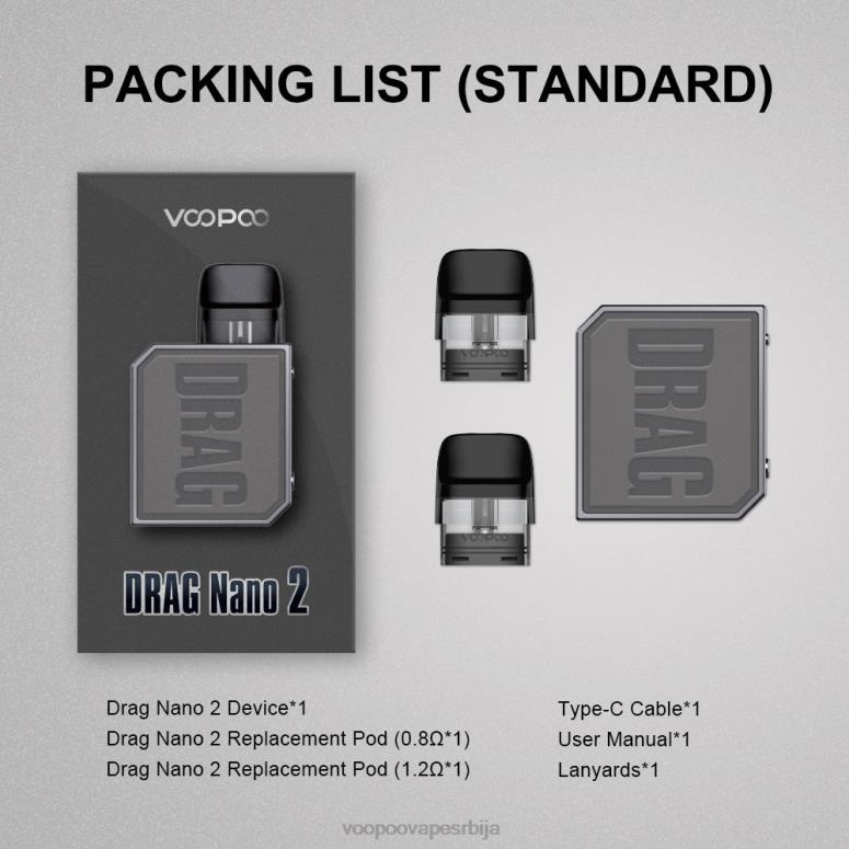 чај зелени VOOPOO DRAG NANO 2 под кит - VOOPOO cena Srbija RTX4F152